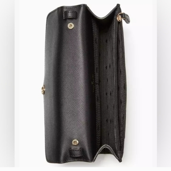 🎉 SALE 🎉 NWT Kate Spade Tinsel Flap Crossbody Convertible Clutch Glitter - Picture 16 of 16